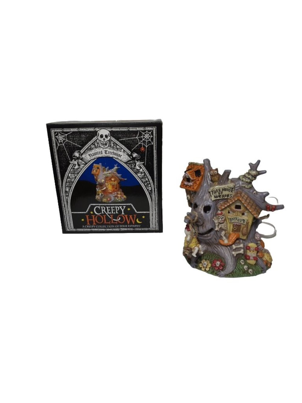 Creepy Hollow HAUNTED TREEHOUSE Halloween Miniature House Village